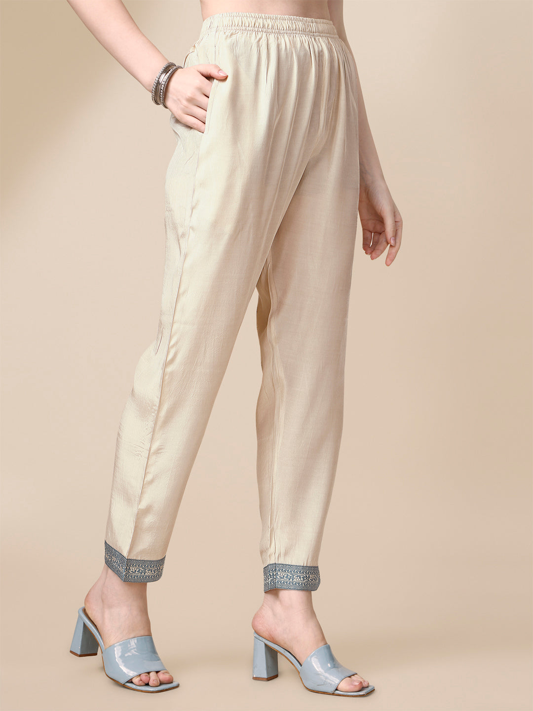 Cream Jacquard Tissue Kurta Suit Set Product vendor